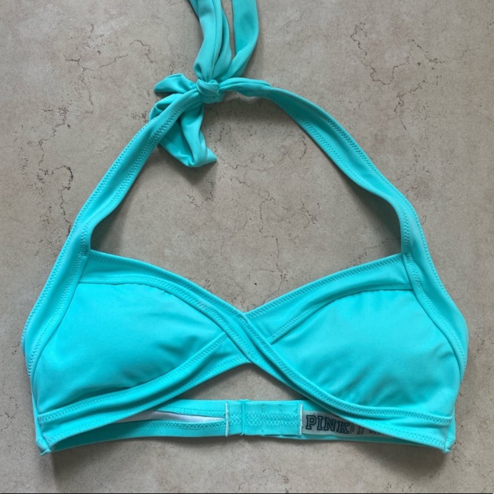 Blue Victoria’s Secret Pink Bikini Top